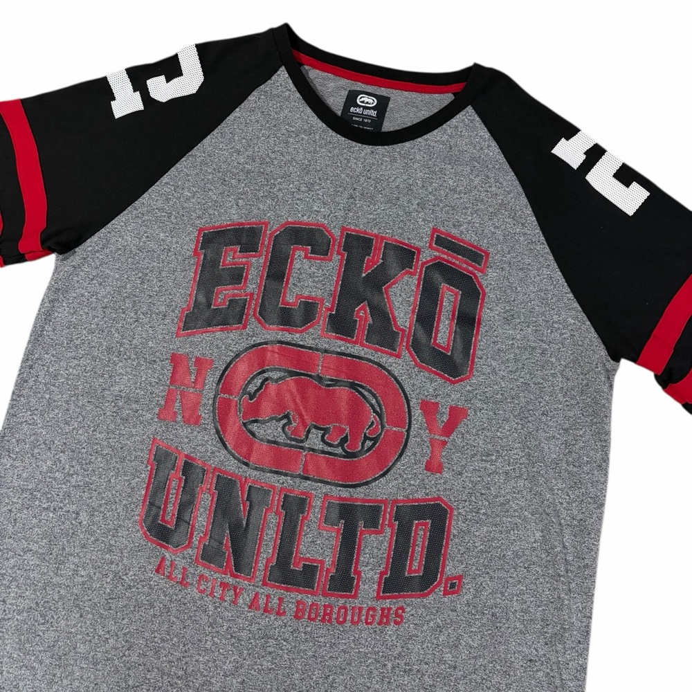 ECKO UNLTD Varsity All City All Boroughs Short Sleeve Shirt Mens 2XL Streetwear